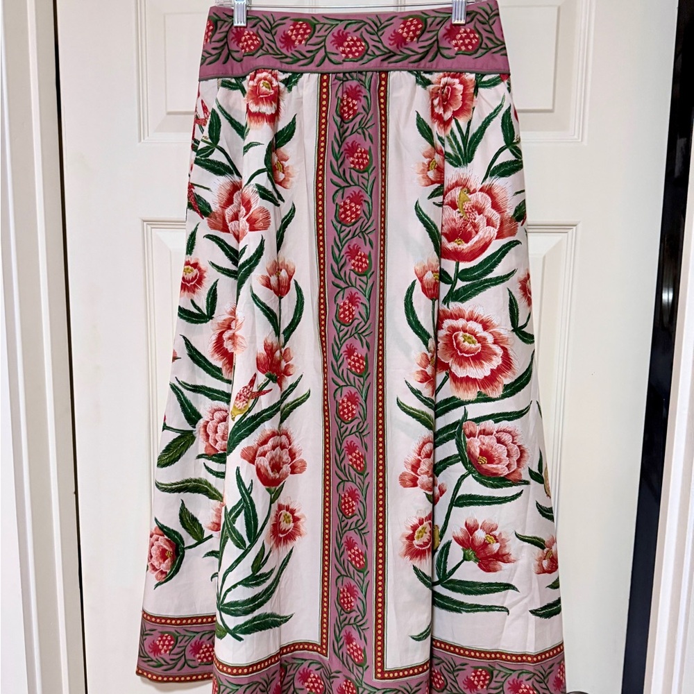 Farm Rio Floral A-Line Skirt
